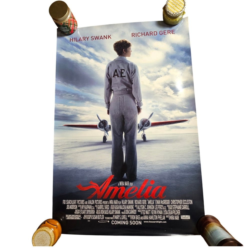Amelia 2009 Original Advance Movie Poster 27x40 Hilary Swank Richard Gere D/S